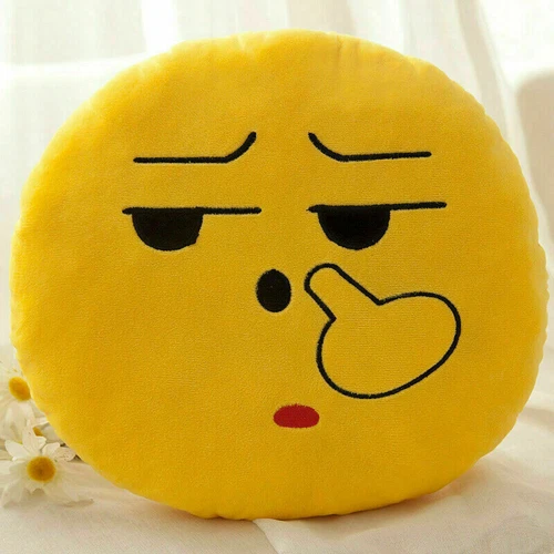 Kindergeschenk Emoji Soft Cushion Kissen Smiley Emoticon Plüschtier 33cm - Bild 37 von 42