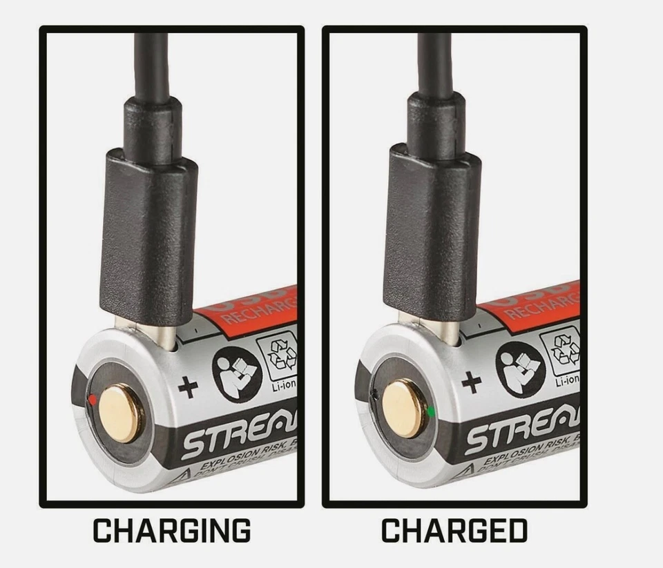 2-Pack Streamlight Rechargeable Battery CR123A 850mAh SL-B9 (20237) 300 Charges - Image 2 of 2