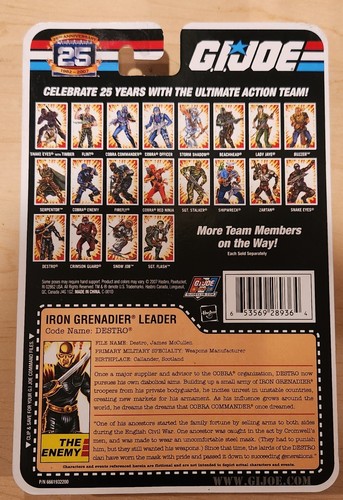 Bundle Deal GI Joe 25th Anniversary (x4) Cobra Destro BAT Viper Hasbro 2008 MOC - Bild 3 von 10
