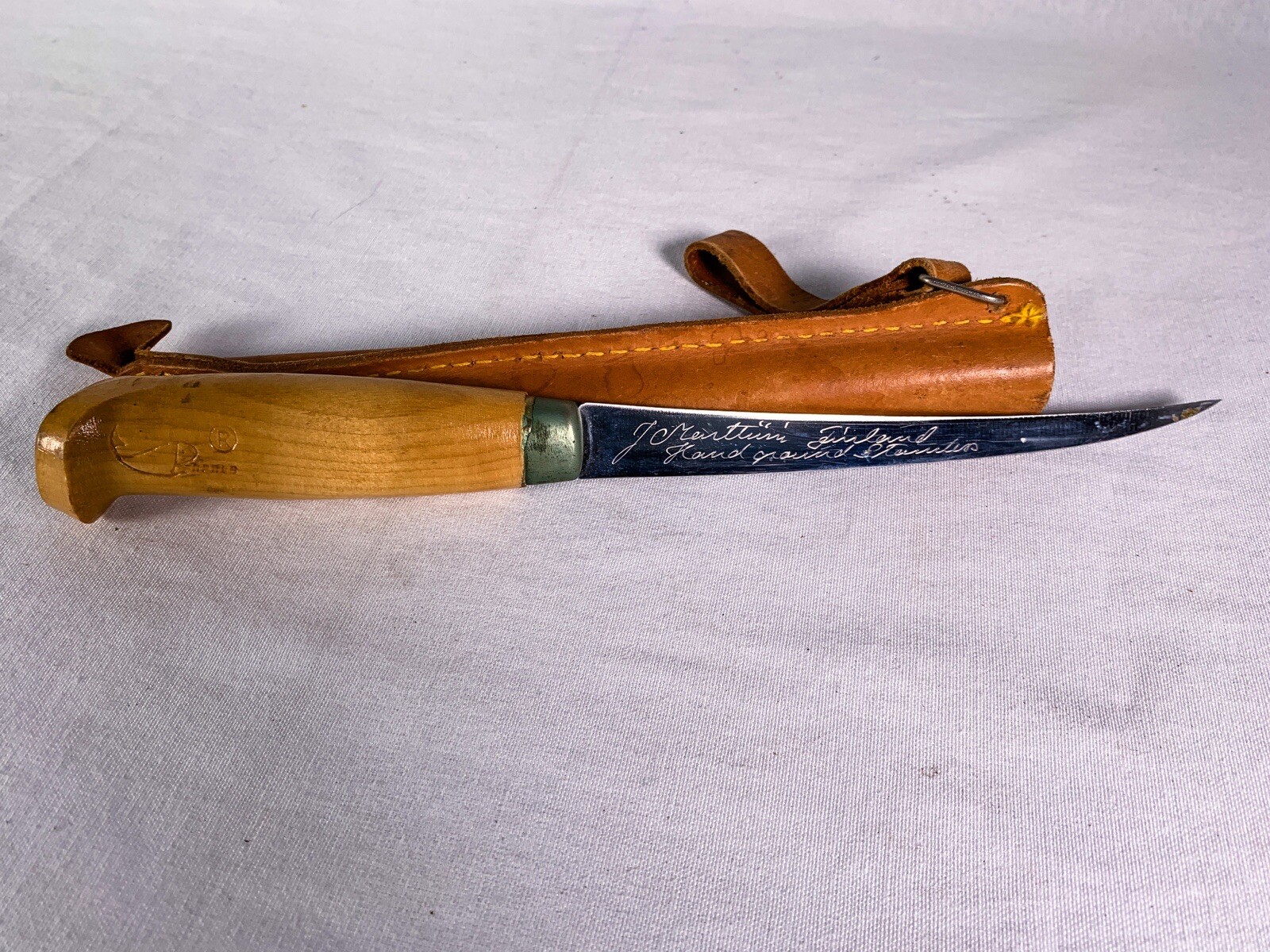 Vintage J Marttiini Rapala Finland Fillet Knife Hand Ground Stainless