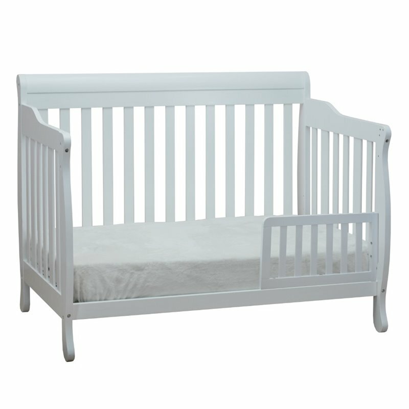 Athena Alice 4 in 1 Convertible Crib with Guardrail | eBay