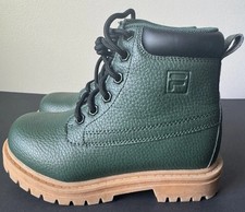 Fila Edgewater Kid s Green Synthetic Leather Boots Size 1
