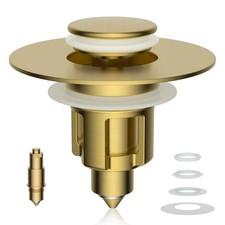 Metal Universal Bathroom Sink Stopper, Upgraded Stainless Steel Sink Drain St...