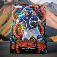 2022 Panini Prizm Baseball Illumination Red Mojo Prizm /149 Salvador Perez #IL-6