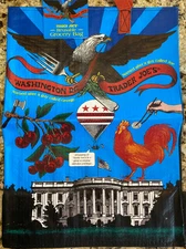 TRADER JOE'S Re-usable Shopping Bag NWT Washington D.C. theme.