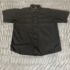 5.11 Tactical Mens Extra Large Black Short Sleeve Button Up Shirt Work Utility