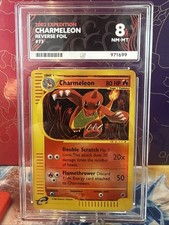 Pokemon Card Charmeleon Reverse Holo 73/165 Expedition Ace Graded 8