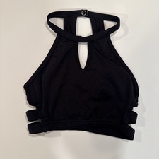 Black Lycra Dance Bra Top : No Brand