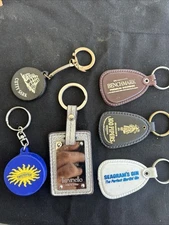 6 Alcohol Advertising Keychains 