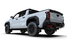 Rally Armor Black w/ White UR Mud Flaps Set for Toyota Tacoma 24+ New