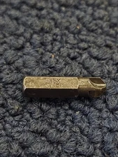 (QTY 4) Apex 212-8: 1/4'' Torq-Set #8 Hex Insert Bit, 1" Overall Length