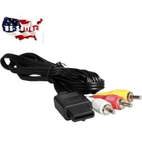 FOR NINTENDO 64 N64 AV AUDIO VIDEO A/V CABLE CORD WIRE TV GAME HTE CABLE 6ft New