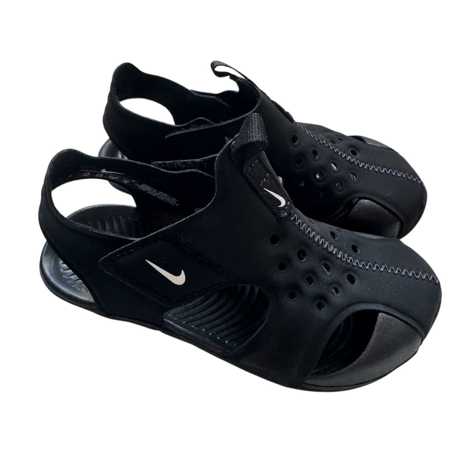 Nike Sunray Protect 2 TD Toddler Boys Water Sandals Size 10C Black New With Tags