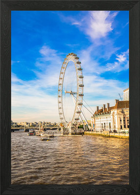 London Eye Riesenrad Gerahmtes Wandbild Poster Leinwanddruck Bild