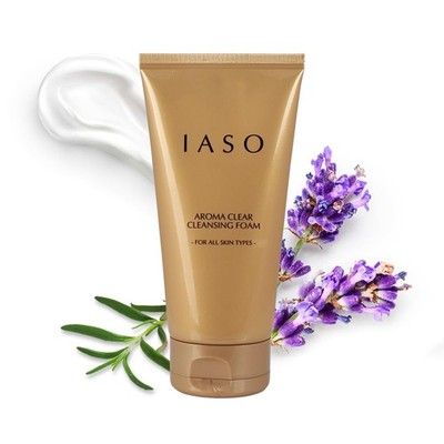 IASO Aroma Clear Cleansing Foam | Moisture-Retaining Korean Face Wash with Rose