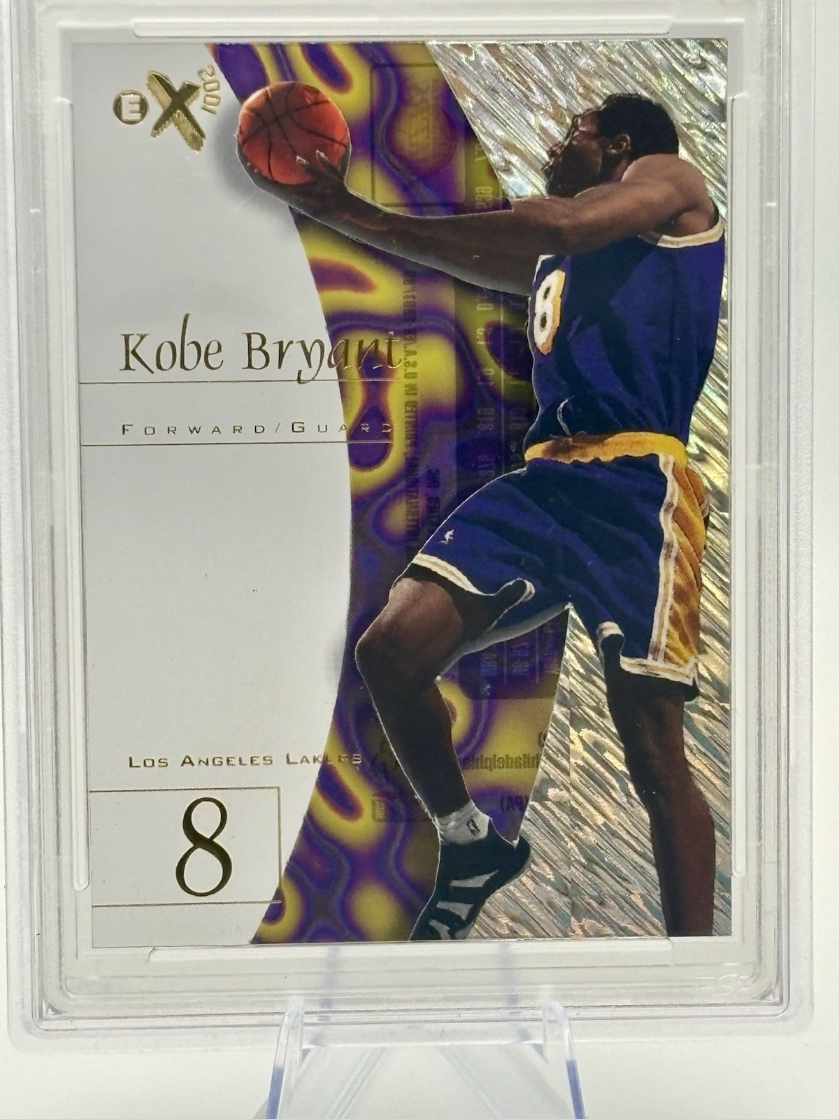 1997-98 E-X2001 #8 Kobe Bryant PSA 9.  2nd Year Lakers view 3