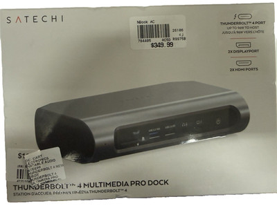 NEW Satechi - Thunderbolt 4 Multimedia Pro Dock-2 DisplayPort, 2 HDMI, USB C,