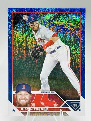 2023 Topps Series 2 Justin Turner Blue Foil board parallel /999 - Red Sox #403