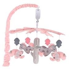 Upgraded Musical Crib Mobile for Girls, Baby Mobile with Hanging Rotating