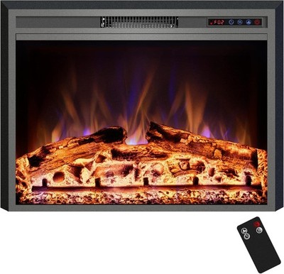 Electric Fireplace, 28'' Electric Fireplace Insert, Recessed Fireplace Heater NIB