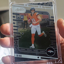 Panini 2024 Absolute Bo Nix Rookie Rookies Denver Broncos Football Card #112. rookie card picture