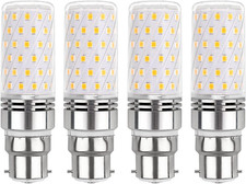 B22 LED Corn Light Bulb 12W Cool White 6000K, 1450LM, 360° Beam Angle, AC 230V,