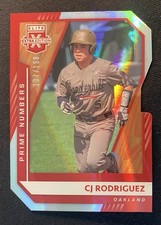 2021 Panini Elite Extra Die-Cut Prime Numbers Red C.J. Rodriguez #158  /198