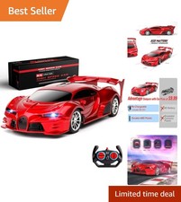 Dazzling Headlight Remote Control Car - Rechargeable 1/18 Scale for Boys  Girls