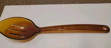 Vintage Ultratemp Slotted Serving Spoon,  Amber 11.25”, Robinson Knife Co
