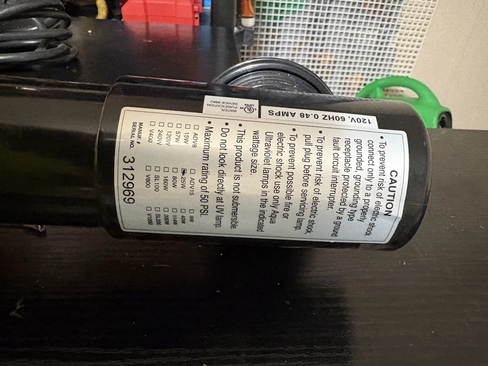 Aqua UV 25W UV Clarificador de Agua Esterilizador Serie Clásica Color Negro Foto 4 de 4