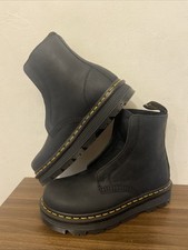 Dr. Martens Zebzag Laceless Slip On Leather Boots Size UK 6 New Without Box