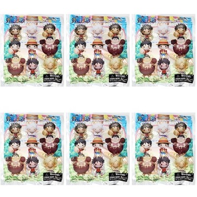 One Piece Series 4 Figural 3D Bag Clip - Lot of 6 Sealed Blind Bags