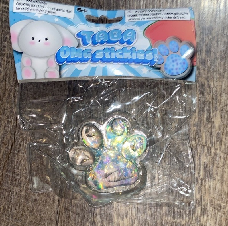 New Taba-Licious Curiosities Holographic Paw 3-Inch Squeeze Toy VIRAL  TIK TOK