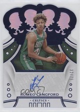 2019-20 Panini Crown Royale Rookies Blue 32/75 Romeo Langford #CR-RLF Auto jc3