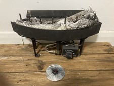 Inset Gas Fire Victorian 16" Living Flame Coal or Log Effect Insert LPG or Gas