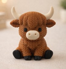 Highland Cow Figure - Birthday,  Nursery gift   3D printed 