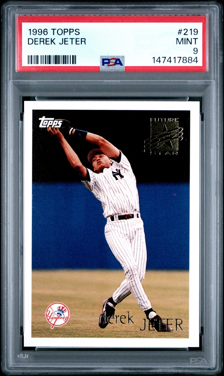1996 TOPPS #219 DEREK JETER PSA 9