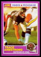 Trace Armstrong, 1989 Score Supplemental, #440S, Chicago Bears,