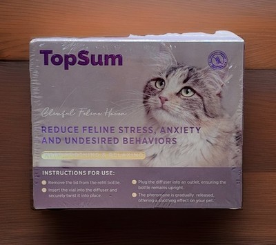 TopSum Feline Pheromone Diffuser Kit 2 Pack. For Stress, Spraying, Scratching.