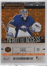 2023 Upper Deck Credentials Debut Ticket Access Orange /249 Devon Levi #183 18qm