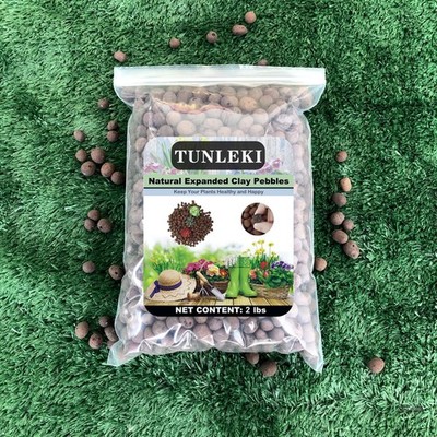 Expanded Clay Pebbles 2Lbs for Hydroponics, Aquaponics, Orchid Mix, Indoor