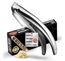 No Peeling Required Garlic Press Stainless Steel Detachable Handle RRP £25