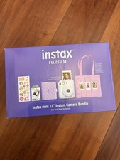 FUJIFILM instax mini 12 Instant Film Camera Holiday Bundle Pastel Blue