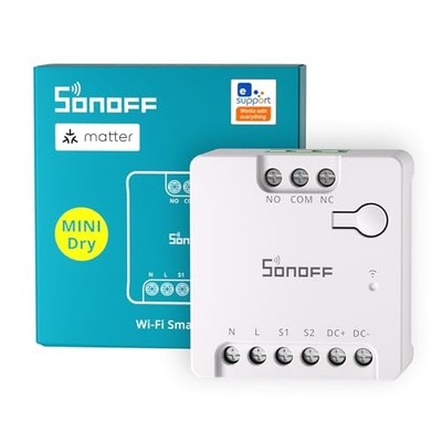 Sonoff MINI-D Smart Switch WLAN Matter kompatibel 8W Ausgang 12-48V DC 110-240V 