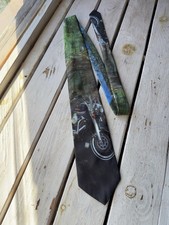 Rara cravatta retrò vintage 1995 USA Harley-Davidson Road King di Ralph Marlin