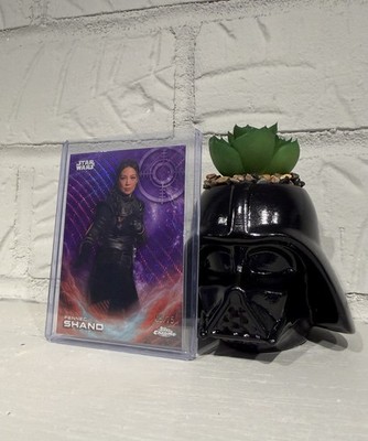 2025 Topps Chrome Star Wars FENNEC SHAND Purple Wave Refractor /75 (05/75)