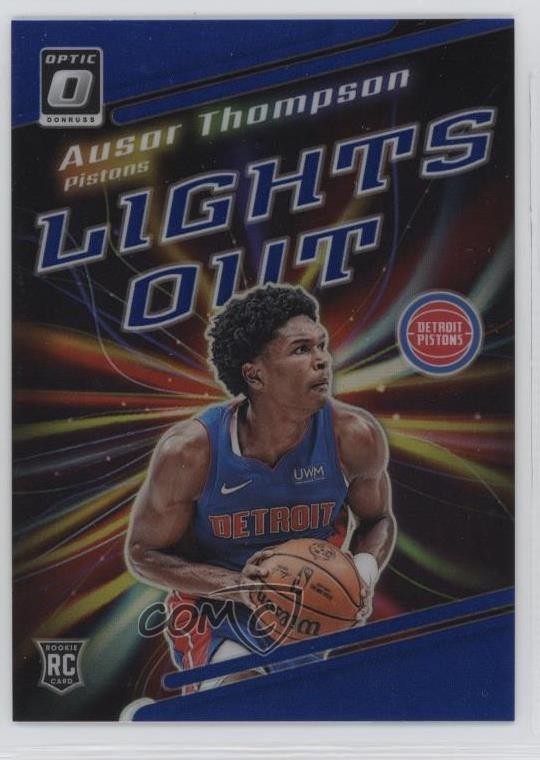 2023 Donruss Optic Lights Out Blue Prizm 43/49 Ausar Thompson #13 Rookie RC ng3