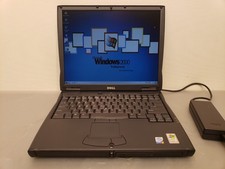 Vintage Dell Latitude C640 Laptop Windows 2000 PIV 2.0 GHz. Serial 30GB 512MB