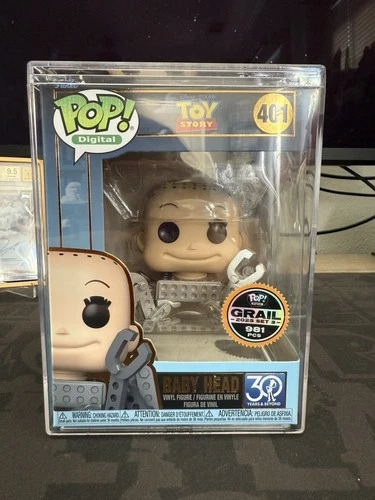 Baby Head (Digital Pop! Release) Toy Story Funko Grail LE 981 - In Hand w/Armor