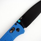 Benchmade 535 Custom Bugout Blue Handle S30V Black Blade Stainless Folding Knife — photo 3